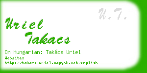 uriel takacs business card